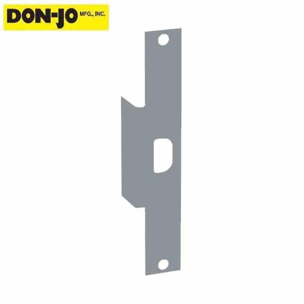Don-Jo: Electric Strike Filler Plate 9" x 1 3/8", Silver Plated